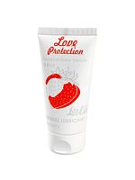 Лубрикант на Водной Основе с ароматом клубники Lola Games Love Protection(50 мл)