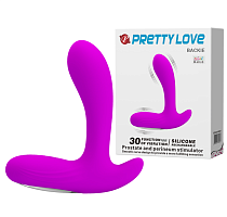 Перезаряжаемый стимулятор простаты с вибрацией розовый  Pretty Love Backie