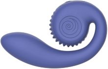 ТЕСТЕР Инновационный перезаряжаемый вибратор голубой SVibe GIZI Lite