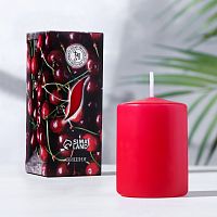 Свеча ароматическая в коробке "Вишня" (4*6 см)