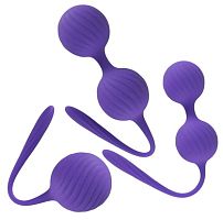 Набор вагинальных шариков фиолетовый Smile 3 Kegel Training Balls