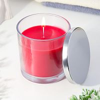 Свеча большая ароматическая в стакане "Вишнёвое цветение" (10*10 см)