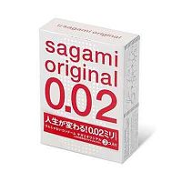 Полиуретановые презервативы Sagami Original 0,02 (3 шт)