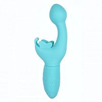 Перезаряжаемый голубой вибратор-кролик Rechargeable Butterfly Kiss