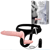 Двойной страпон с вибрацией Ultra Double-Heads Strap On Baile
