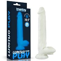 Светящийся в темноте фаллос на присоске Lumino Play Dildo 27 см
