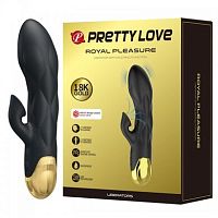 Вибратор-кролик с вакуумным клиторальным стимулятором Pretty Love Royal Pleasure