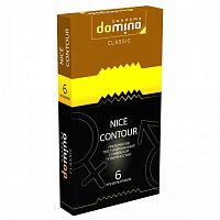 Текстурированные презервативы с рифленой поверхностью Domino Classic Nice Contour 6 шт
