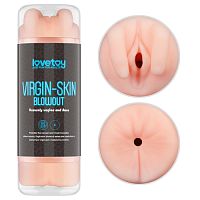 Мастурбатор влагалище и попка Virgin-skin Blowout Double Side Stroker