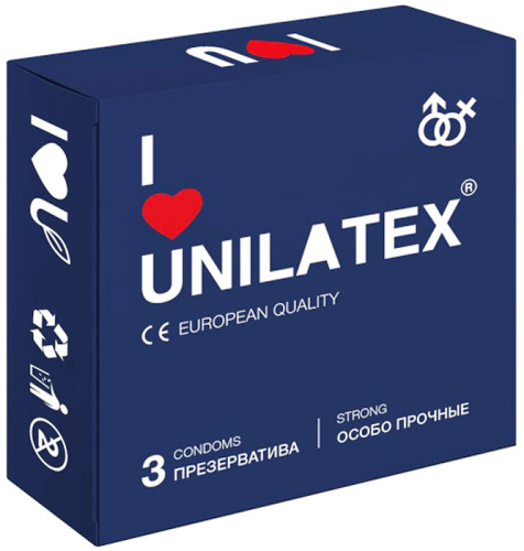 Презервативы особо прочные Unilatex Strong (3 шт)