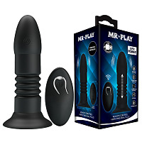 Анальная пробка с вибрацией и фрикциями Baile MR Play 