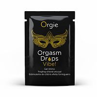 Возбуждающий гель для клитора с эффектом вибрации ORGIE Orgasm Drops Vibe! 1 мл