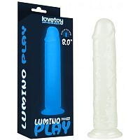 Светящийся в темноте фаллос на присоске Lumino Play Dildo 21 см