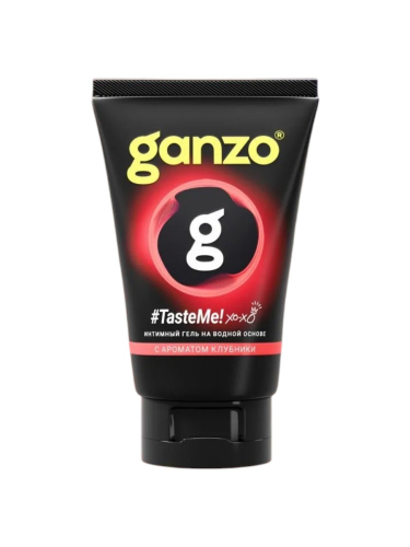 Интимная смазка на водной основе со вкусом клубники  GANZO Taste me (100 мл)