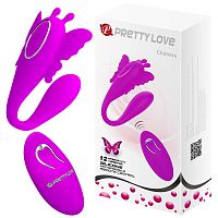 Многофункциональный перезаряжаемый вибратор с пультом Pretty Love Chimera