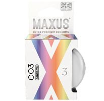 Экстремально тонкие презервативы MAXUS 0,03 (3 шт)