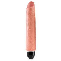 Реалистичный вибратор телесный King Cock Vibrating Stiffy 10"