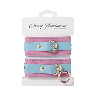 Оковы скругленные комбинированные (золото) Crazy Handmade