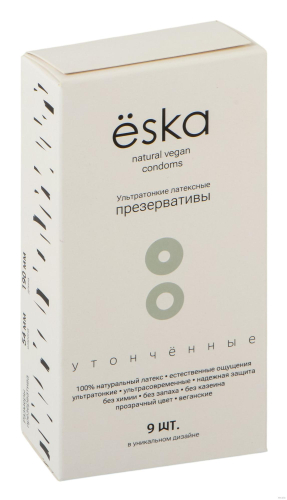 Презервативы латексные ультратонкие Ёska (9 шт) Презервативы латексные ультратонкие Ёska (9 шт)