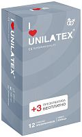 Презервативы с рифленой поверхностью Unilatex Ribbed (15 шт)
