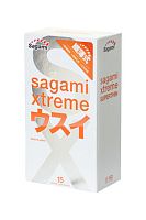 Презервативы латексные ультратонкие Sagami Xtreme Superthin (15 шт)