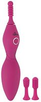 Клиторальный точечный вибратор с 3 насадками Smile Spot Vibrator