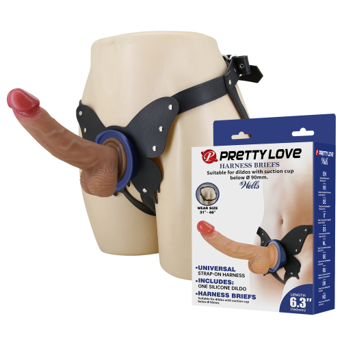 Реалистичный страпон на присоске Pretty Love Wells