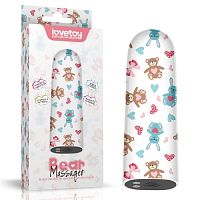 Перезаряжаемый мини вибратор LoveToy Bear Massager