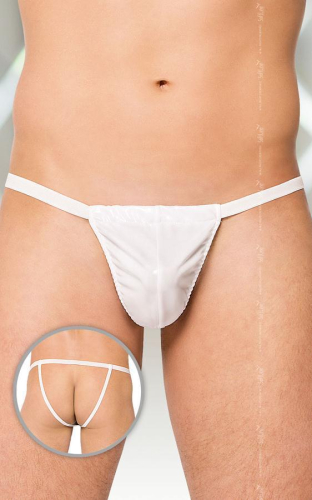 Стринги мужские с открытой задней частью белые SoftLine Collection, S/L Стринги мужские с открытой задней частью белые SoftLine Collection, S/L