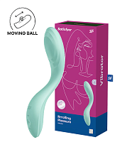 Вибратор для точки G с катающимся шариком мятный Rrrolling Pleasure Satisfyer 