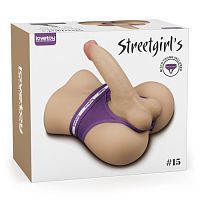 Реалистичный мастурбатор с анусом и фаллоимитатором Streetgirl's №15 