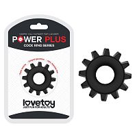 Эрекционное кольцо Черное POWER PLUS (1шт)