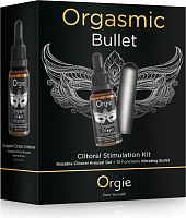 Женский набор: возбуждающие капли для клитора и вибропуля Orgie Orgasmic Bullet and Orgasm Drops Intense