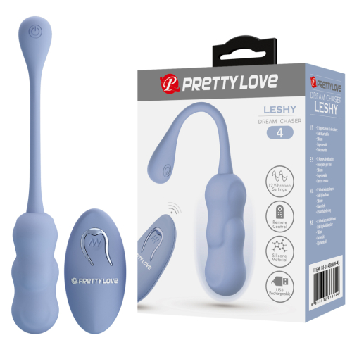 Виброяйцо необычной формы Pretty Love Leshy голубое Виброяйцо необычной формы Pretty Love Leshy голубое