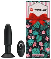 Анальная вибровтулка с ротацией и беспроводным управлением Pretty Love