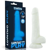 Светящийся в темноте фаллоимитатор на присоске Lumino Play 18 см