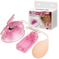 Вакуумный стимулятор клитора с вибрацией Baile Butterfly Clitoral Pump