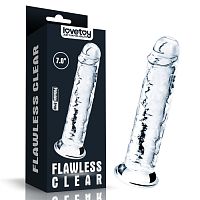 Прозрачный фаллоимитатор Lovetoy Flawless Clear Dildo 18 см