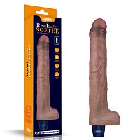 Реалистичный вибратор REAL SOFTEE 26.5 см