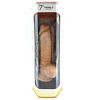 Реалистичный фаллоимитатор SILEXD Real Skin Model 1 "7"  17,8 см