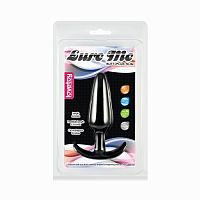 Классическая анальная пробка Черная LURE ME S
