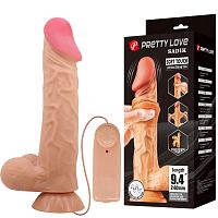 Реалистичный большой вибратор Pretty Love Sadik 24 см