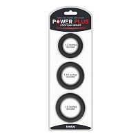 Набор из 3 плоских эрекционных колец Power Plus