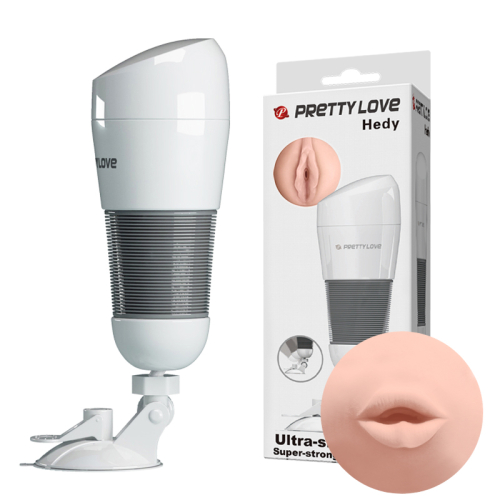 Мастурбатор ротик в колбе на присоске Pretty Love Hedy