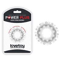 Эрекционное кольцо Прозрачное POWER PLUS (1шт)