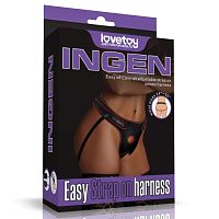 Трусики для страпона INGEN Чёрные