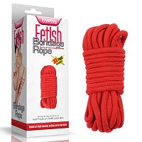 Красная веревка для бондажа Fetish Bondage Rope 10 метров