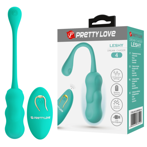 Виброяйцо необычной формы Pretty Love Leshy бирюзовое Виброяйцо необычной формы Pretty Love Leshy бирюзовое