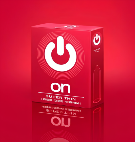 Презервативы "ON)" Super Thin №3 - супер тонкие (ширина 54mm)
