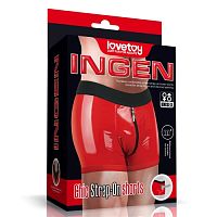 Шорты для страпона INGEN красные L/XL